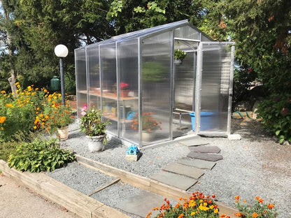 Palmetto 8' x 10' Aluminum & Glass Greenhouse Kit