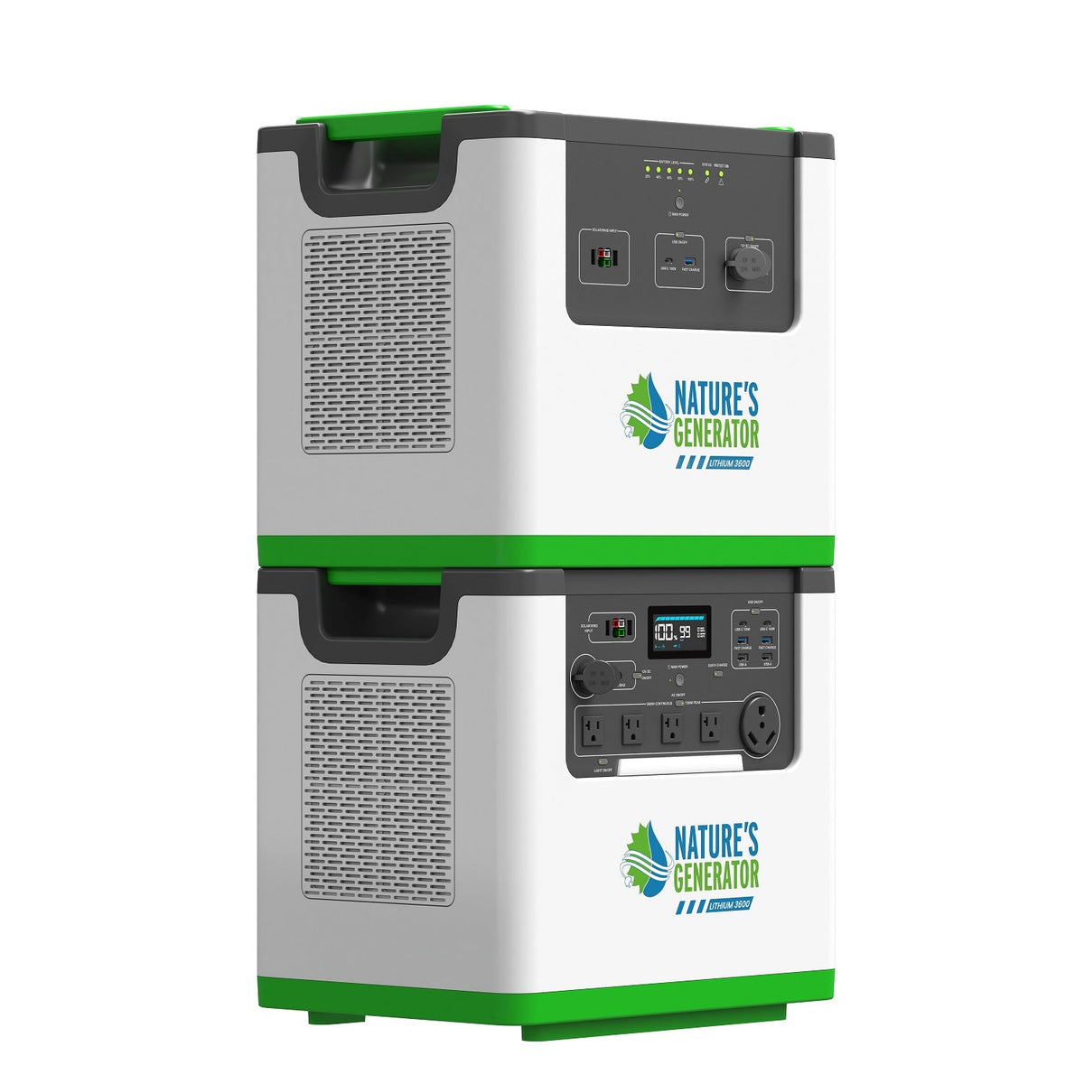 Power station with 'Nature's Generator' branding on a white background