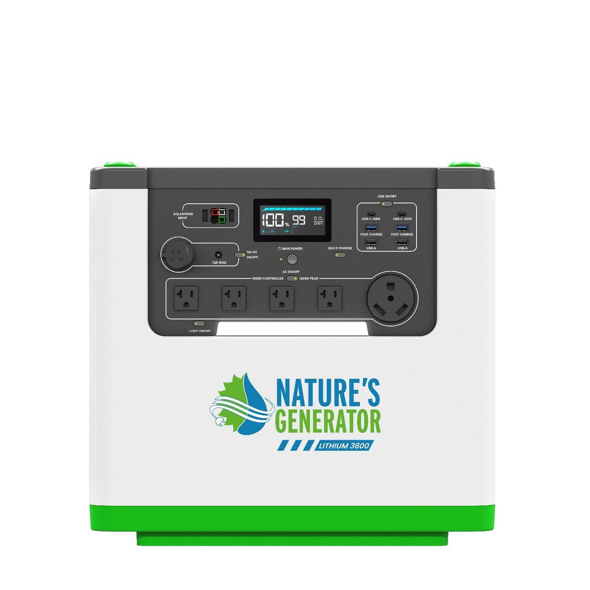 Power station with 'Nature's Generator' logo on a white background