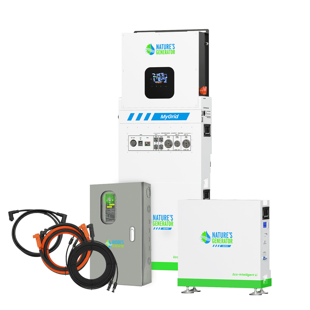 MyGrid 10K with Transfer Switch for House Battery Backup