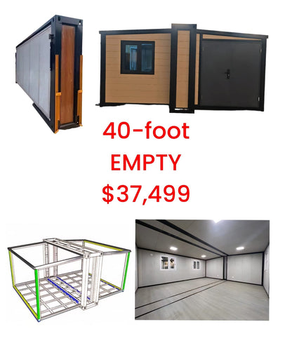 Folding Tiny Home for Compact Living – 20-Ft or 40-Ft