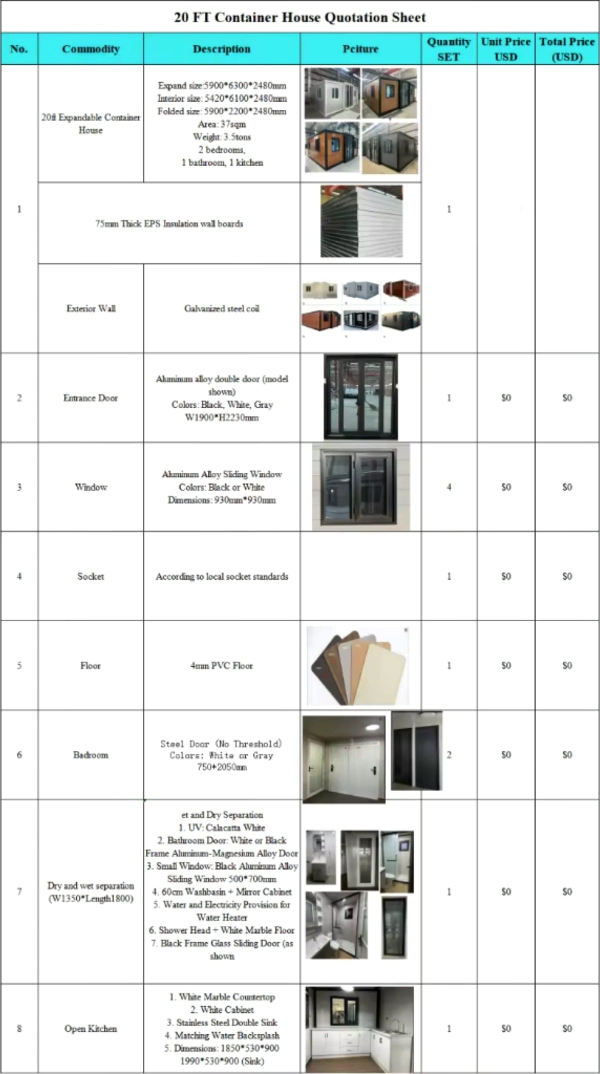 20-Ft Expandable Tiny Home with Insulated EPS Wall Panels