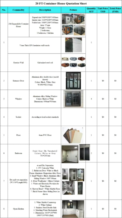 20-Ft Expandable Tiny Home with Insulated EPS Wall Panels